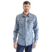 Men's Grimes Grey Denim Snap Shirt
