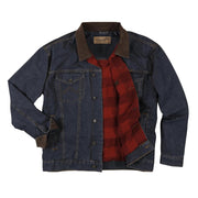 Men's Lined Rustic Blue Denim Jacket