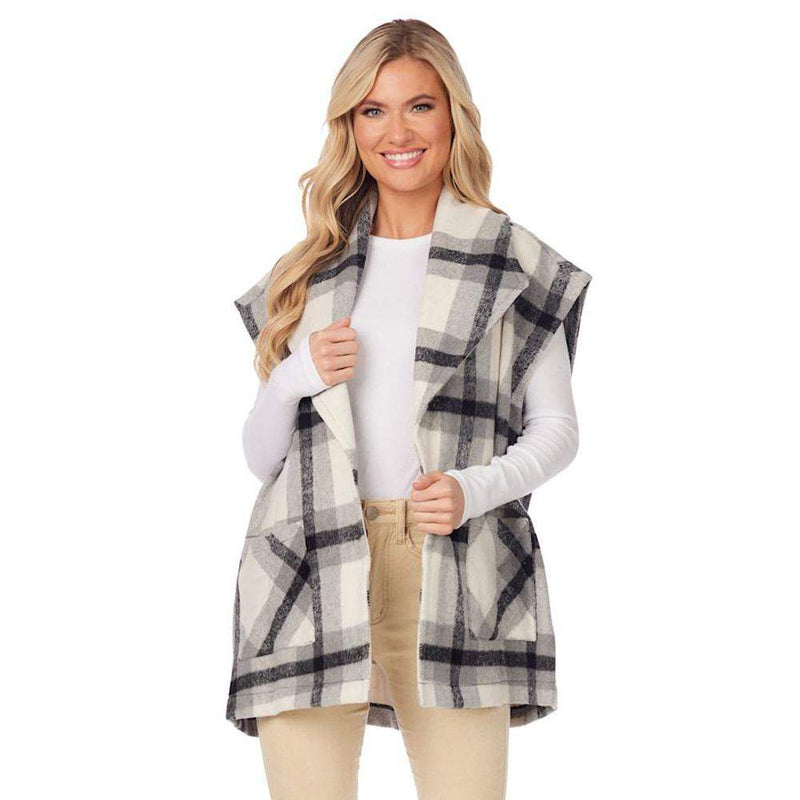 Women's Hendrix Plaid Fuzzy Vest