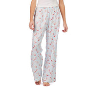 Mud Pie Women's Blue Santa Pajama Pants