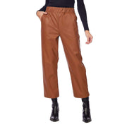 Women's Ballard Tan Leather Pants