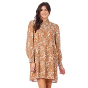 Women's Tan Sports Bennington Smocked Dress