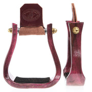 2"Distressed Pink Barrel Racing Stirrup
