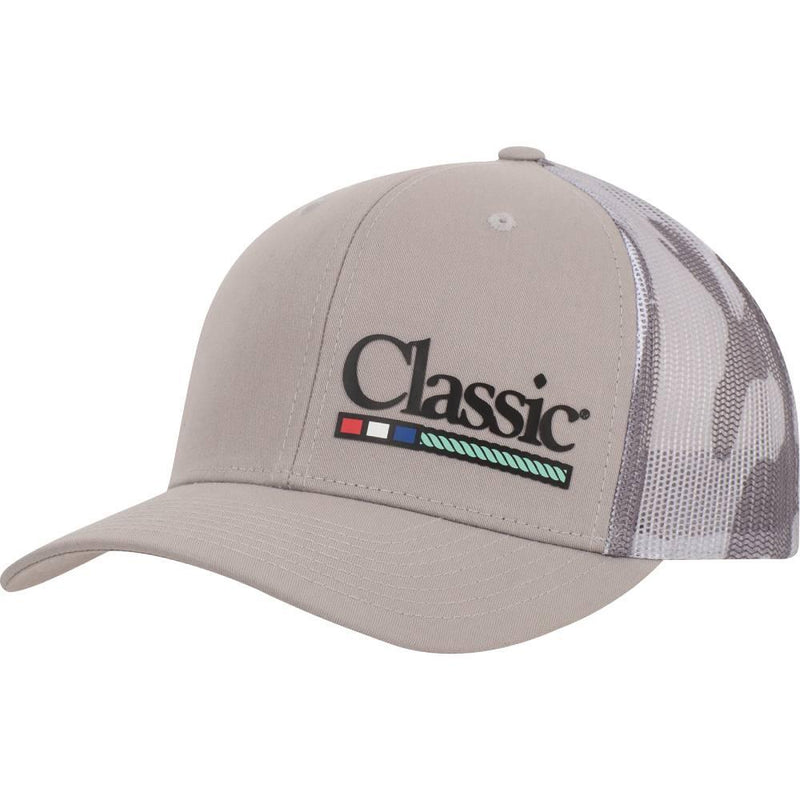 Silver and Grey Camo Logo Cap