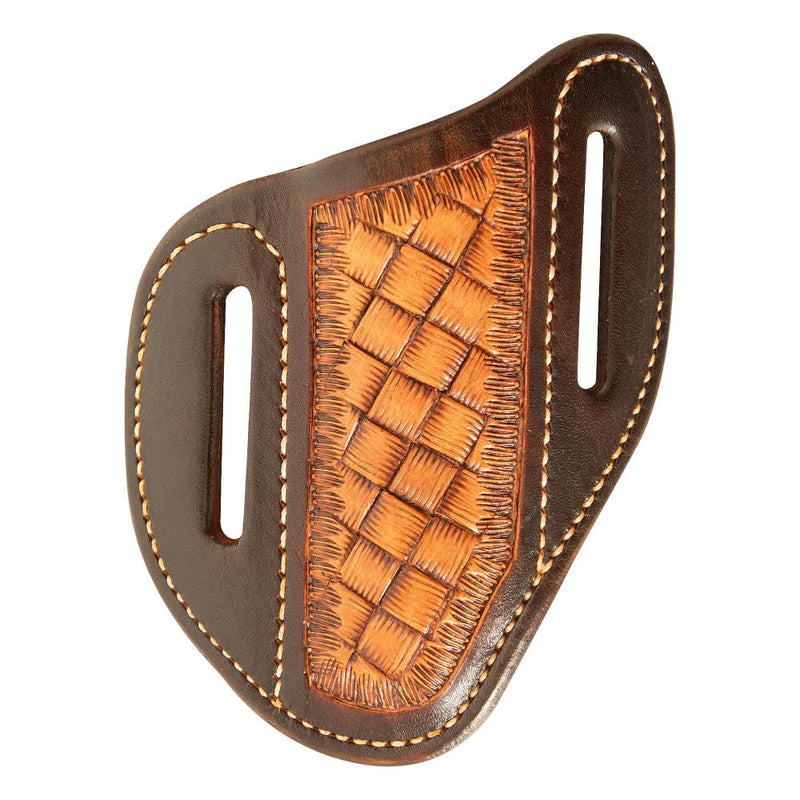 Natural Mini Basket Weave Large Folding Knife Scabbord