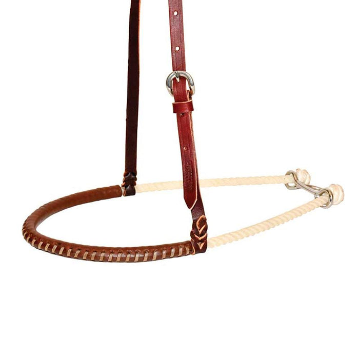 Leather Covered Single Rope Noseband