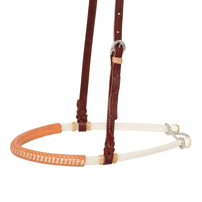 3/4in Leather Covered Double Rope Noseband