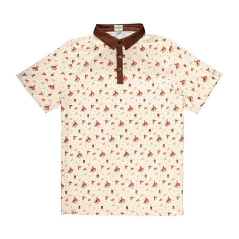 Men's Bronc Rider Cream Polo