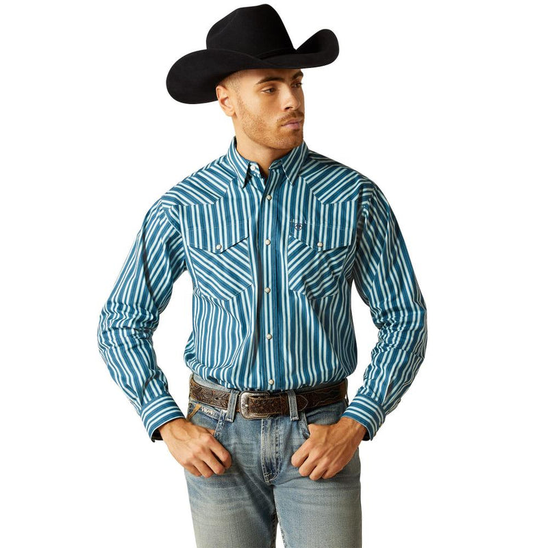 Men's Raleigh Teal Snap Shirt