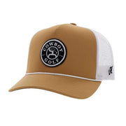 Tan and White Cowboy Golf Cap
