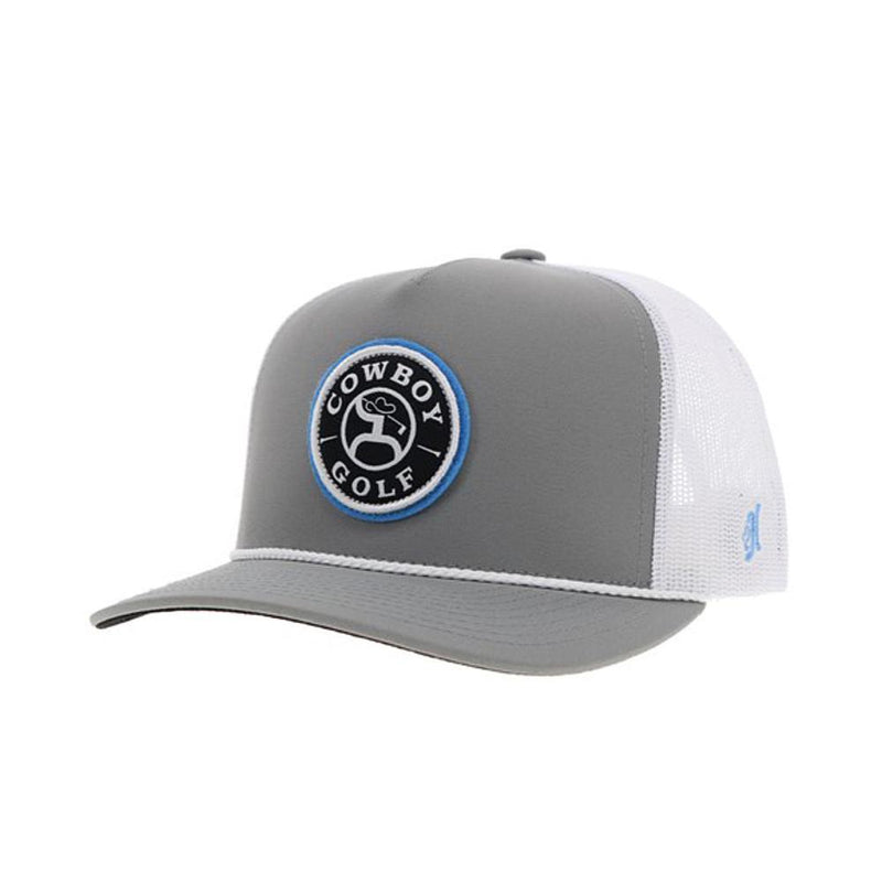 Grey and White Cowboy Golf Cap