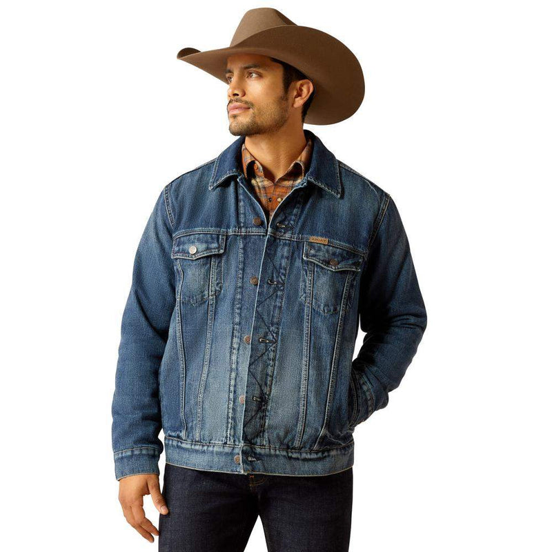 Men's Denim Blanket Lined Trucker Jacket