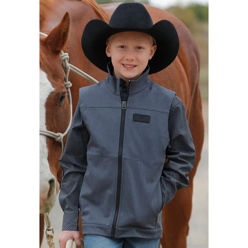 Boys Bonded Navy Vest