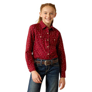 Girl's Red Ranch Snap Shirt
