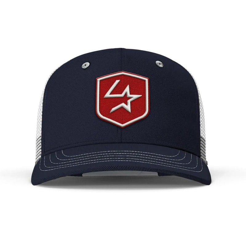 Navy and White Logo Cap