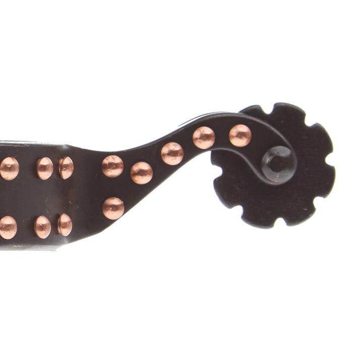 NRS Brown Youth Spurs with Copper Dots