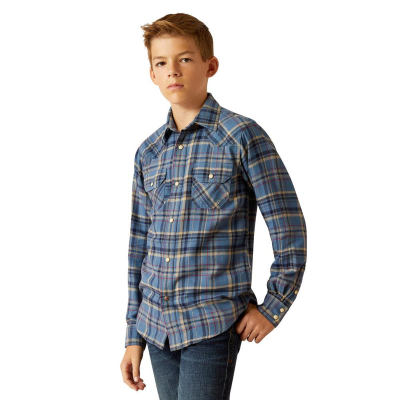 Boy's Huntly Retro Fit Snap Shirt
