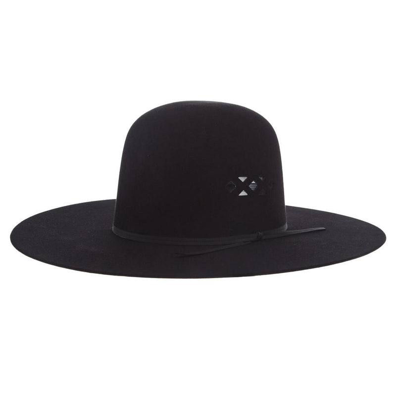 Black Summer Felt 4 1/4in Brim with Venting