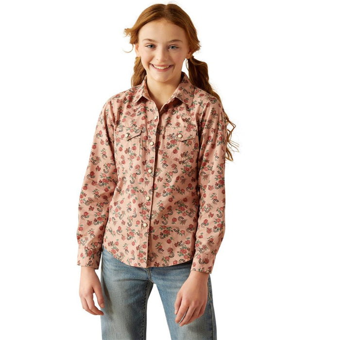Girl's Flowers n' Horseshoes Shirt