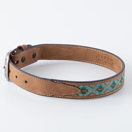 Gem Dandy Accessories Roper Boys Blue Aztec Belt