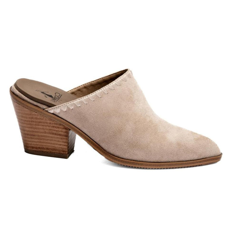 Women`s Sizzle Sand Faux Suede Slip On Mule