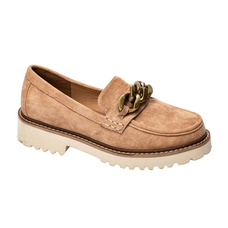 Women`s Literally Camel Faux Suede Loafer