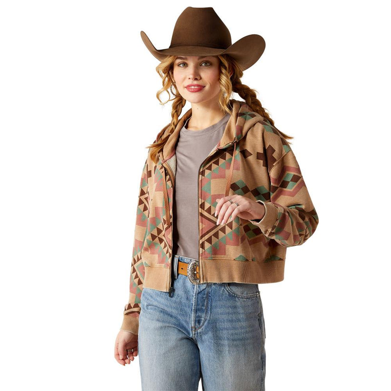 Women's Sunset Spark Crop Hoodie