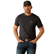 Men's Charcoal Barbed Flag Tee