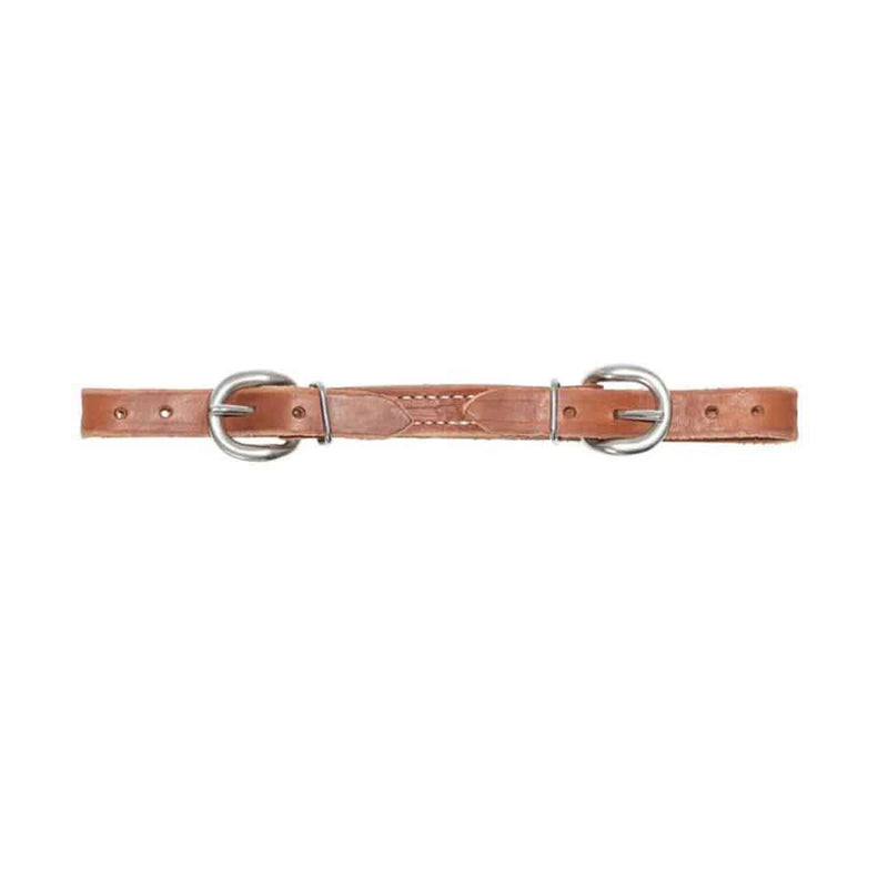 5/8in Double Stitched Harness Leather Curb Strap
