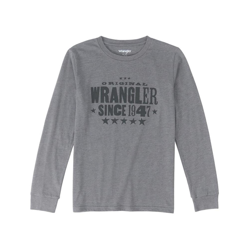 Boy's Graphite Long Sleeve Tee