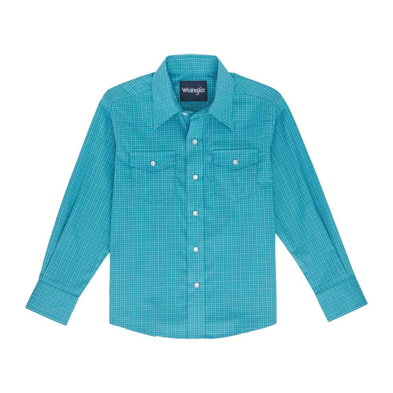 Boy's Wrinkle Resist Snap Shirt