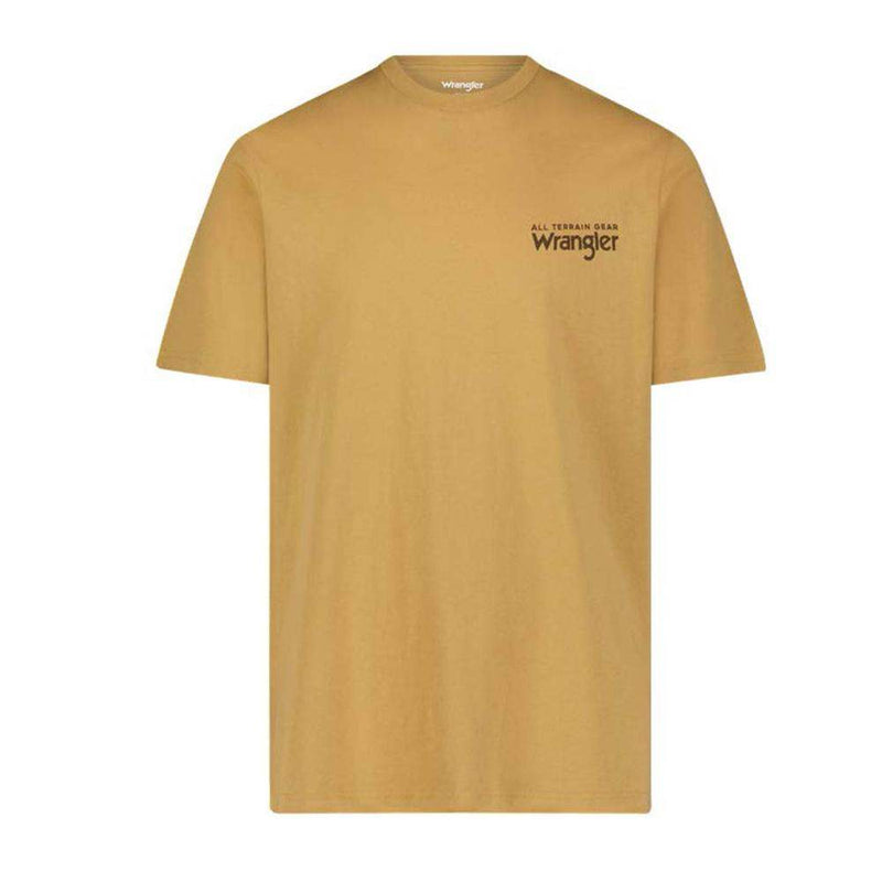 Men's ATG Fish Logo Pale Gold Tee
