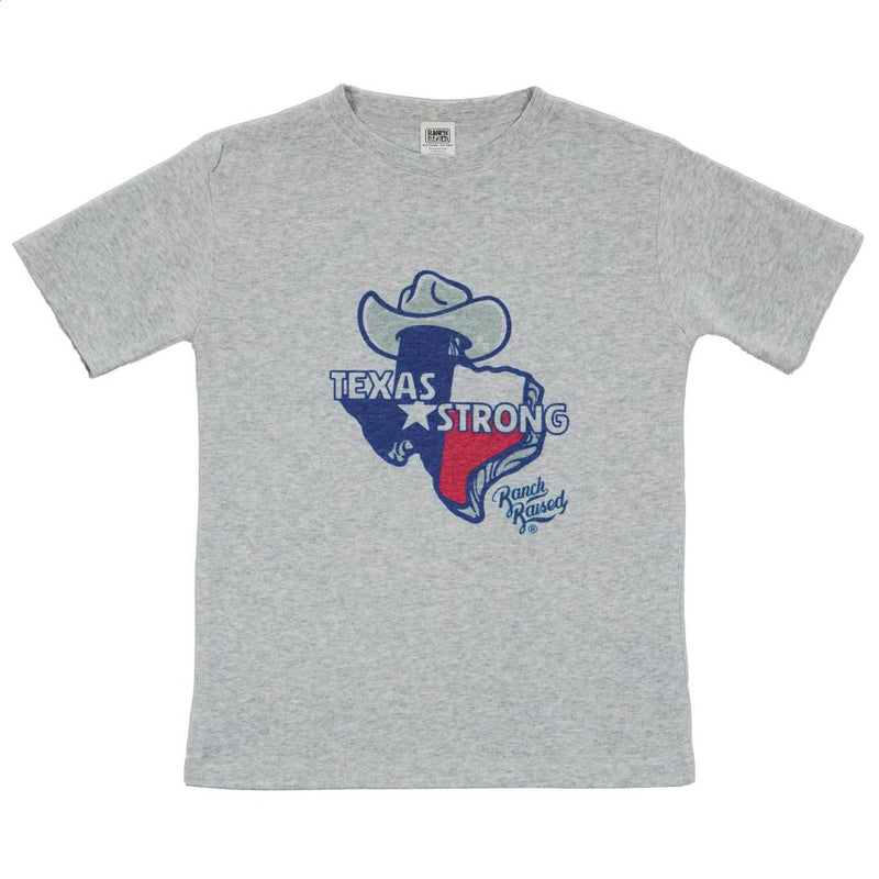 Boy's Grey Texas Strong Tee