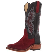 Women`s Ride Ready Red Waxy Kudu 13In Black Remuda Top Boot