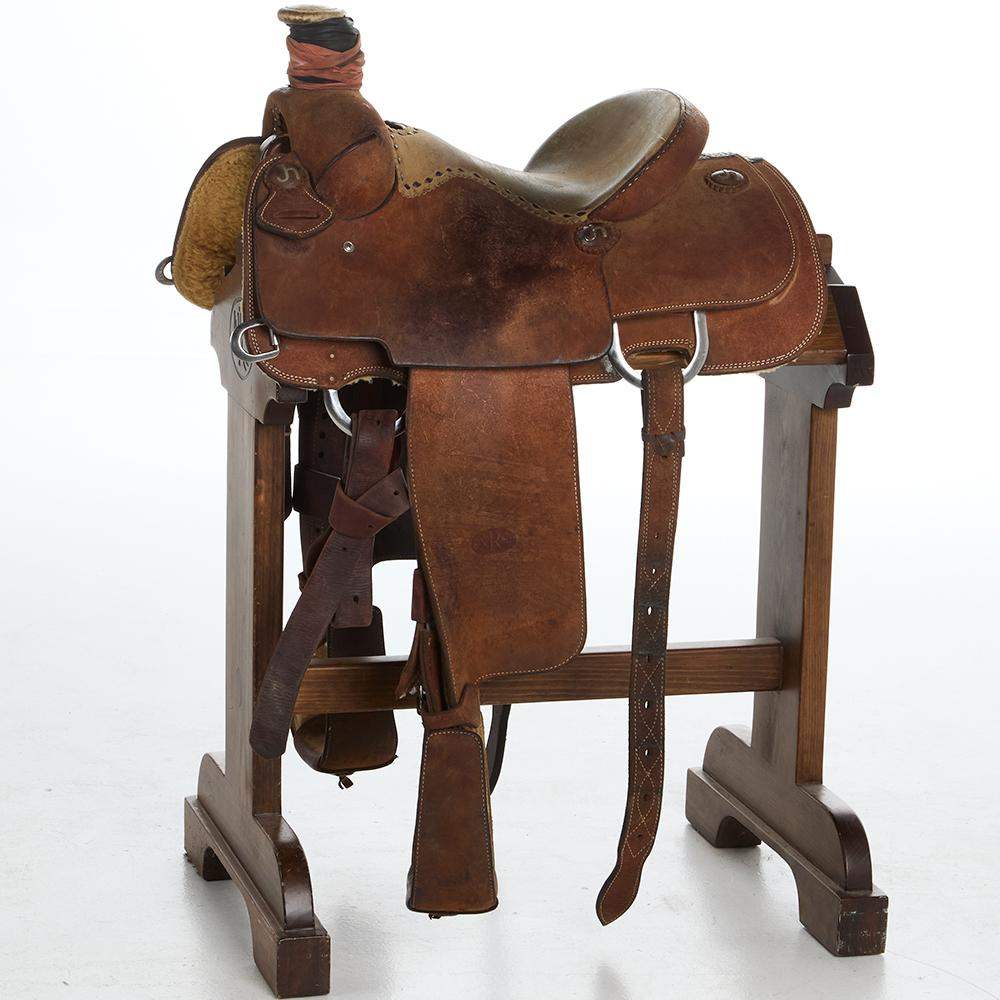 NRS 14in Used Team Roping Saddle