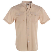 Men's Khaki Check Snap Shirt