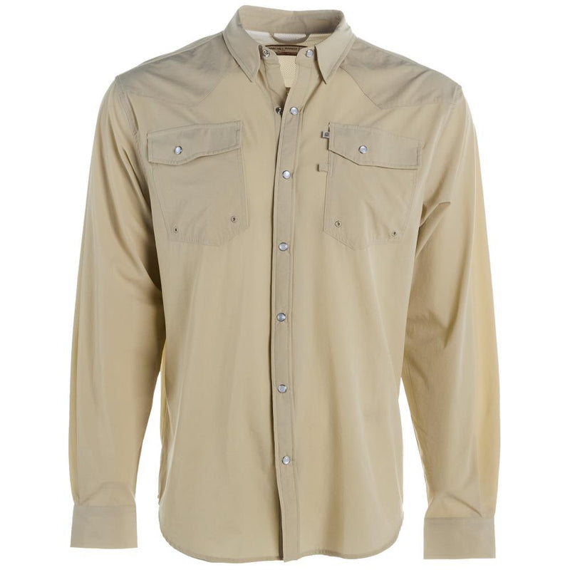 Men's Cream Snap Shirt