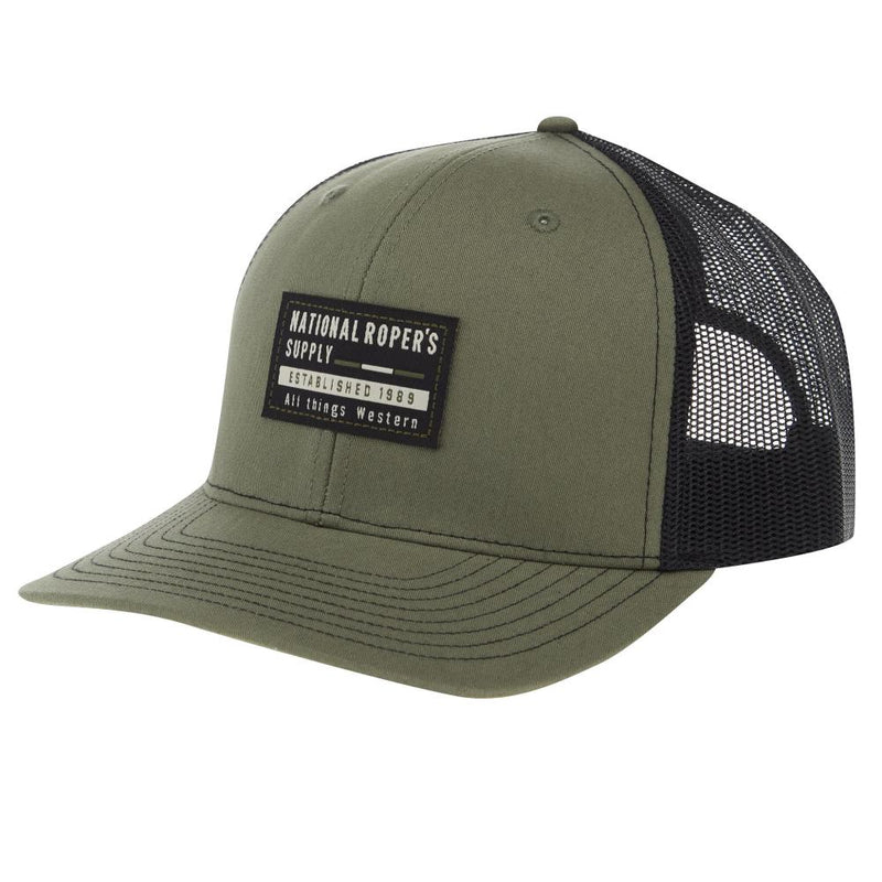 National Ropers Supply Applique Patch Loden and Black Cap