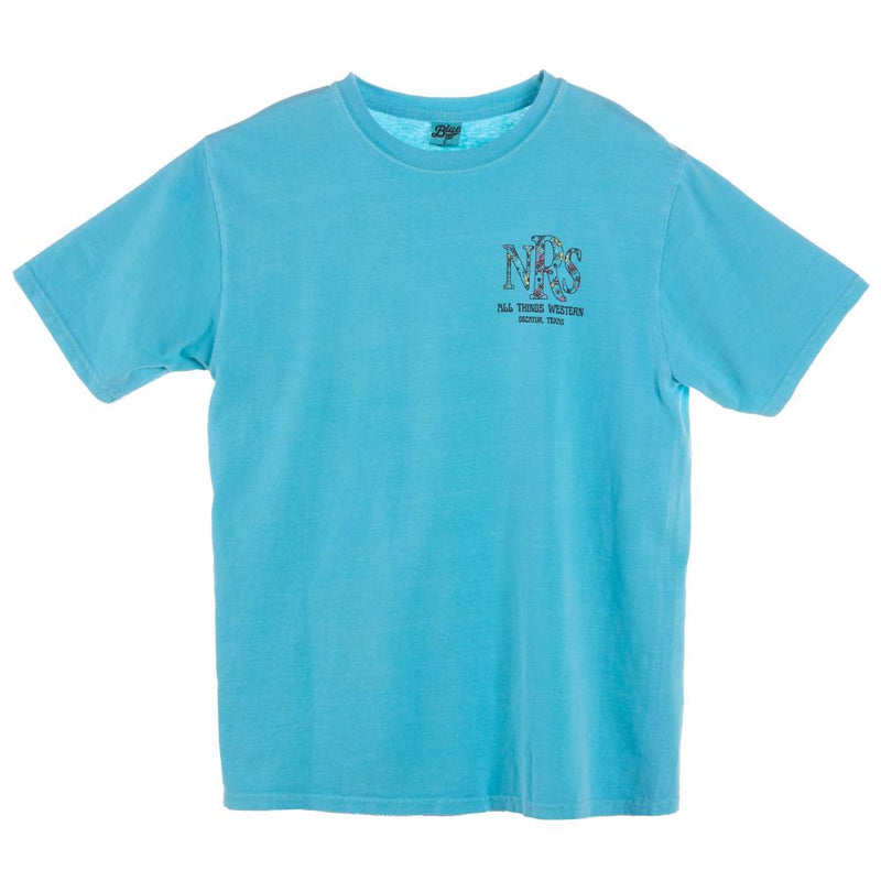 All Things Western Floral Logo Caribbean Tee