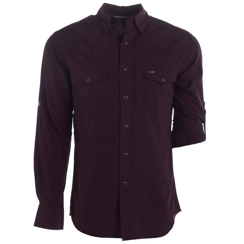 Men's Plum Performance Snap Shirt