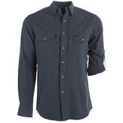 Men's Grey Performance Snap Shirt