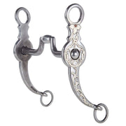 Silver Engraved Square Hinge Port Shank Bit