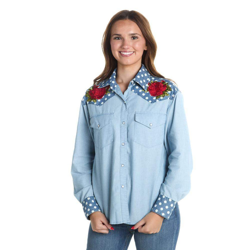 Women's Blue Betsy Snap Shirt