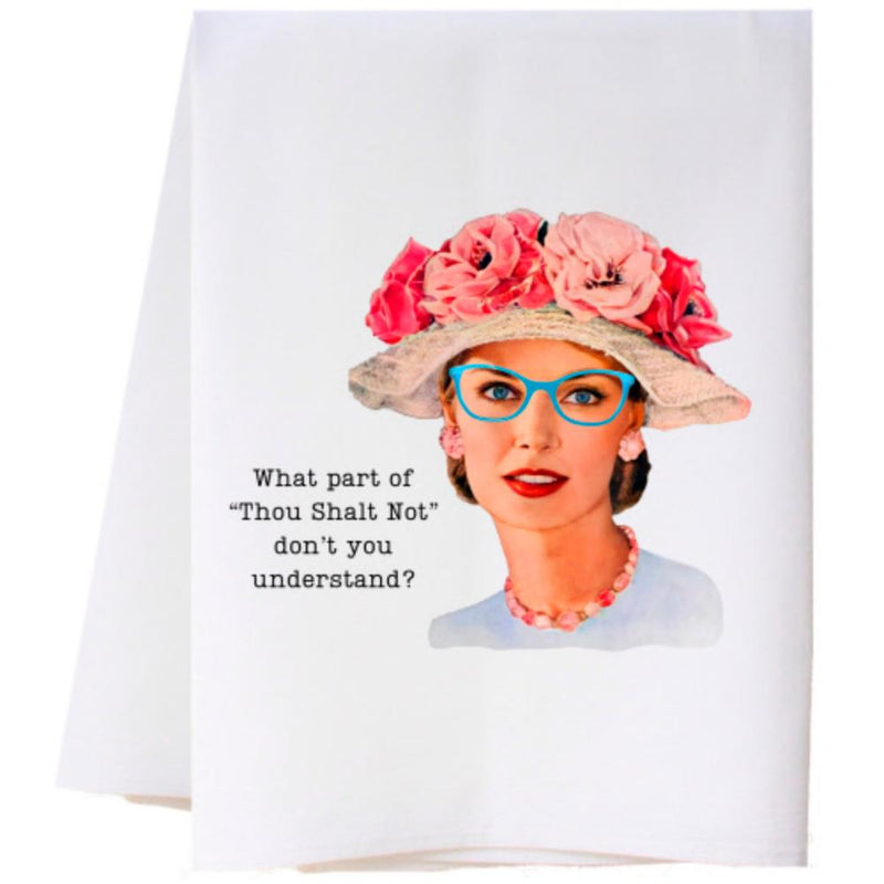 Thou Shalt Not Kitchen Towel