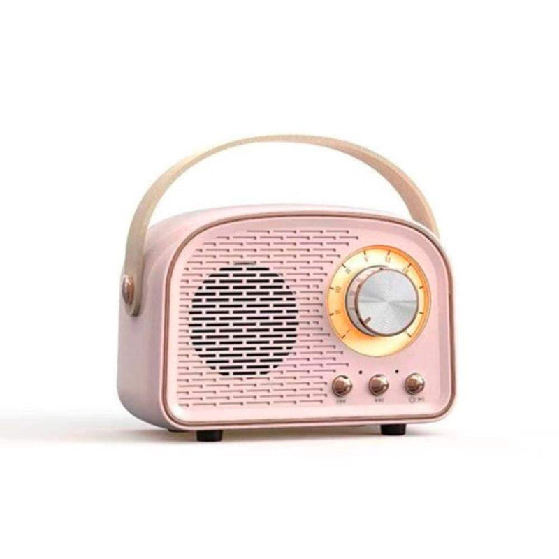 Pink Retro Bluetooth Speaker