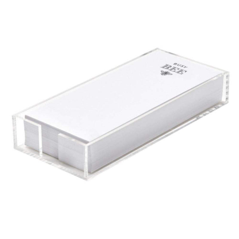 Busy Bee Notepaper in Acrylic Tray