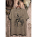 Women's Wild West Cowgirl Mocha Tee
