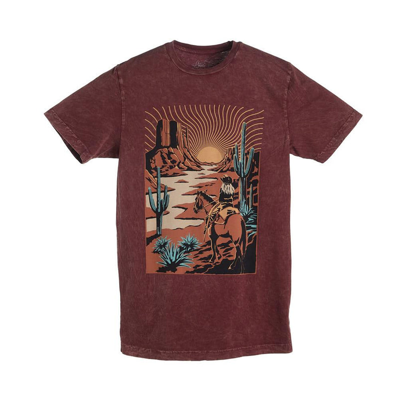 Women's Western Way of Life Wine Tee Shirt