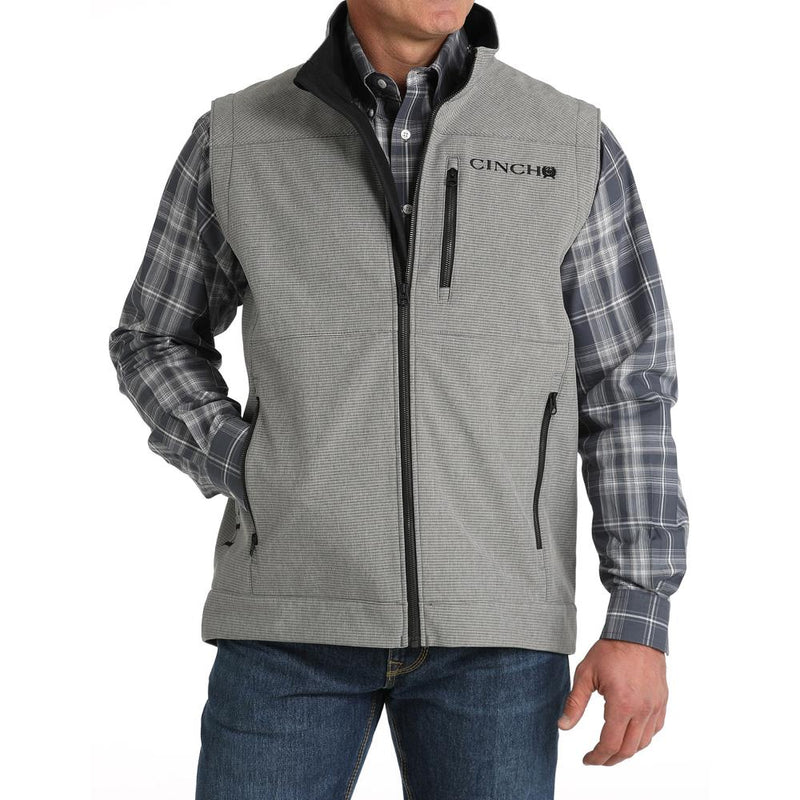 Men's Grey Bonded Vest