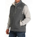 Men's Conceal Carry Grey Bonded Vest